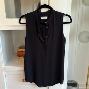 Babaton black polyester shell blouse, XS